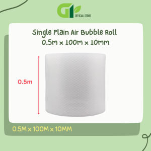 [GY OFFICE] Single Plain Air Bubble Roll 0.5m x 100m x 10mm