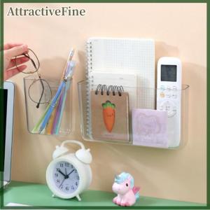 AttractiveFine Trong Suốt Tường Lưu Trữ Hộp Treo Tường Không Có Cú Đấm Cạnh Giường Kệ Tổ Chức Hộp