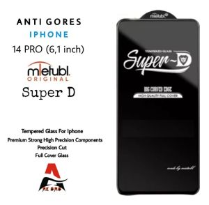 Tempered Glass iPhone 14 Pro (61 inch) Original Full Cover - SUPER D
