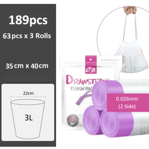 50% Extra Thickness Drawstring Garbage Bag