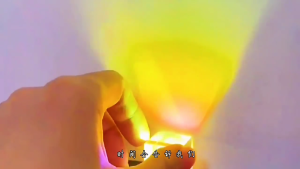 Glass X Cubes Prism Multicolor Prism Light Refractions Cubes for Beam Splitting in Photography & Colorful Light Decoration