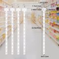 10pcs Clip Strip Display Makanan 62cm Strip Klip Produk Supermarket Snack Hanging Strip. 