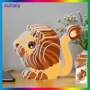 xuhaiy 1 Set Kids Educational Montessori Toys Funny DIY Manual Assembly Three-dimensional Model Animal 3D Paper Puzzle Toy For Boy Girl
