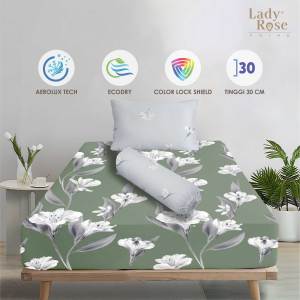 Lady Rose Prime - Sprei Single 120x200 Tinggi 30Cm - Argil