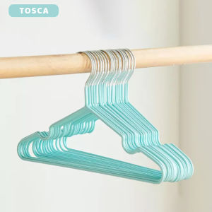 1 SET ISI (30 PCS) Gantungan Hanger Baju Stainless Warna Warni Isi 10 Pcs 40cmx19cm
