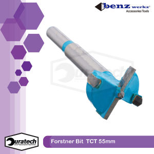 Benz Werkz Mata Bor Pelubang Kayu Engsel Sendok Hole Saw Forstner Bit 55mm Mata Bor Pelubang Kayu Engsel Sendok Pintu Kayu HPL MDF Furniture Interior Laci Lemari Pakaian Baju 55 mm Wood Drill Bit