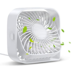 Portable USB  Fan 4-inch Three-Speed Fan 360° Rotatable Head for Portable Air Adjustment Home Office Bedroom Fan