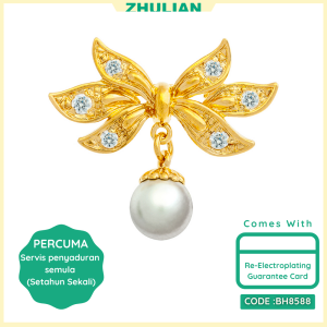[BH5003] Brooch Zhulian PENYATA Gold Plated Pin Tudung Zhulian Pin Zhulian original