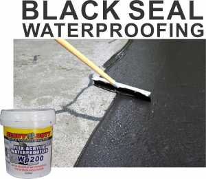 ( 1 kg ) BLACK SEAL 💦 Waterproof Heavy Duty ( wp200 ) Leak Seal Repair Paint Cracks Repair Leak Sealer