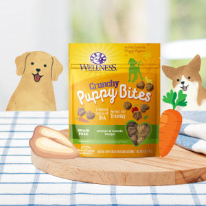【Pet Mates】Wellness Puppy Bites - Soft / Crunchy Grain-Free Natural Dog Food Treats