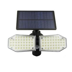 Double Head Spotlights Outdoor 78 LED Motion Sensor Solar Lights Security Flood Lights for Front Door Yard Garden Garage