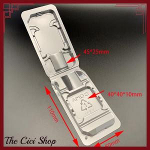 [The Cici Shop] 10pcs CPU Clamshell Tray Box AMD Case Holder Protection For AMD AM2 AM3 FM1 FM2