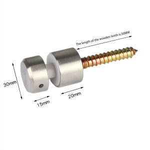 15-20mm Glass Clamp 304 Stainless Steel Stair Side Signage Bolt for wood Glass Clamp for Concrete