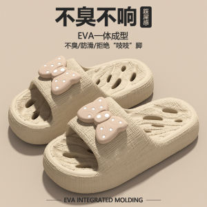 [Free Shipping] 2025 Zodiac Cartoon Red Sandals For Women Bowknot Thick-Soled Non-Slip Home Slippers For Women