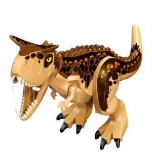RANG Plastic Educational Toy Early Learning Dinosaur Building Blocks Dino World Tyrannosaurus Rex Model Prehistoric Scene