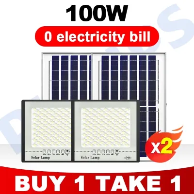 PHILIPS【BUY 1 TAKE 1 】3000W Solar Light Outdoor Waterproof Original LED Light Floodlight Street Lamp