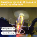 Máy Bay Mini Phát Sáng Độc Đáo Gắn Mũ Bảo Hiểm, Xe Máy, Ô Tô. 