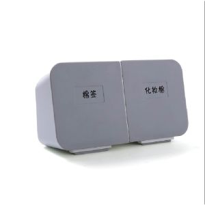 พร้อมส่ง กล่องพลาสติกติดผนัง มี 2 ช่อง กล่องเก็บของ อเนกประสงค์ ที่เก็บของในห้องน้ำ กันน้ำได้ homeluck91