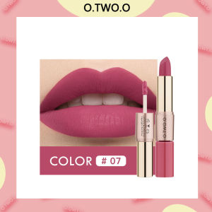 O.TWO.O 12 Colors Easy to Wear Matte Lipstick (2 In 1)