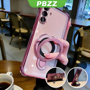 Case For Samsung A24 4G A34 A54 A25 A55 A36 A37 A57 5G Phone Casing Softcase Shockproof Cover New Design Aesthetic Airbag Transparent Cute Pink With Holder For Girls