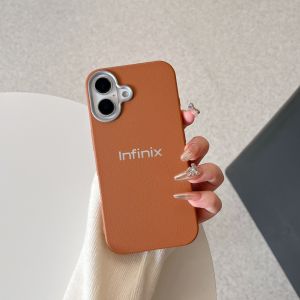 CASE + LOGO PREMIUM SOFTCASE CASING HP LEATHER SLIM PHONE CASE FOR INFINIX SMART 5 6 NFC SMART 7 8 9 HOT 50I HOT 9 10 11 PLAY HOT 30 PLAY HOT 30I HOT 40 PRO HOT 50 NOTE 30 PRO NOTE 40 PRO CAMERA PROTECTION SHOCKPROOF HARD BACK COVER CLR