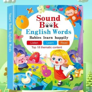 Kids Talking Early Education Music Sound Book Wildlife English Point Finger Reading Enlightenment Finger Tap Reading Cognitive Talking Books 点读书