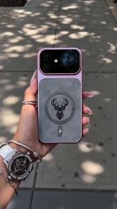 PBZZ Case for vivo y95 y91 Y1S Y93 Y91C y91i phone casing anxiety Softcase Silicone shockproof Cover new design aesthetic cute silvery Cartoon of animal elk for women JSQML4