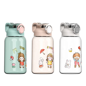 Murah Berkualitas!!! Botol Minum Anak 284 Bening Transparant Karakter Lucu Botol Kapasitas 600ml Bahan material Food Grade Anti Tumpah Anti Pecah