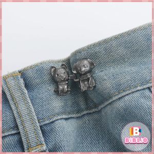 Biblio Tighten Waist Button Cartoon Shaped Adjustable Jean Waist Buckle No Sew Snap Reusable Jeans Pins