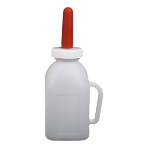 1-5L Calf Milk Feeders Bottle Holders for Easy Feeding with Detachable Nipple Bottle Silicone Nipple