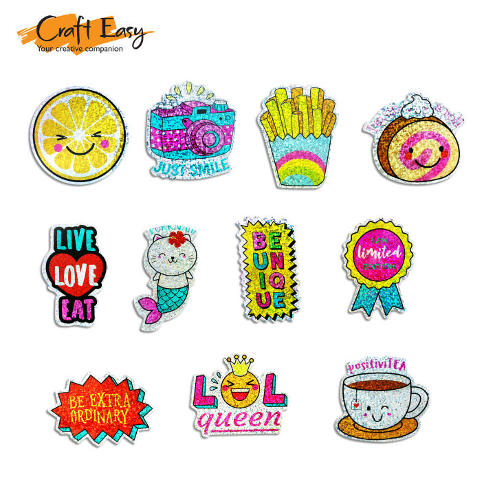Craft Easy Stickers - Holographic Set Assorted (30 pcs) | Lazada PH