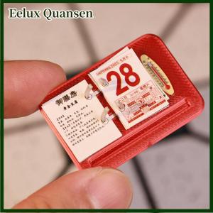 Eelux Nhà Búp Bê Lịch Cảnh Mô Hình Nhà Búp Bê Đồ Nội Thất Mini Lịch Phụ Kiện Thu Nhỏ Bàn Lịch Đồ Chơi
