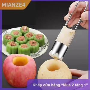 [COD] MIANZE4 Thép không gỉ trái cây lõi Remover Apple Lê Ớt chuông pitter extractor công cụ đa năng Rau lõi puller tiện ích nhà bếp