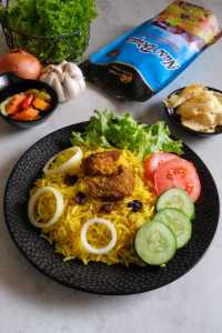 Nasi Kebuli Instan 350g Syekh Alam Makanan Arab Bumbu Rempah Lengkap Murah Basmati Rice Low Glucose Original Ori Biryani Briyani Kabsah Kapsah Mandi Mandhi Bukhari Beras Diet Gula Umroh Umrah Habib Syech Komplit Daging Ayam AlMumtazza Instant Al Mumtazza