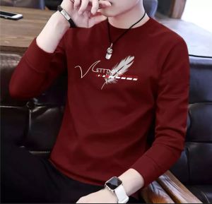 Bisa COD Sweater Keren Crewneck Elegan Kaos Pria Trendy Sweatshirt Kasual Sweter Cowok Baju Vetrois