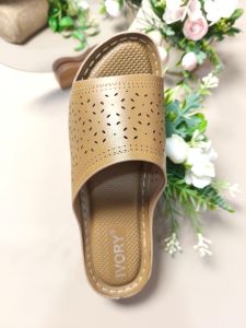 Sandal Wanita Wedges 5cm Ivory Ukuran Besar 41 42 43 44 BSL28-1025