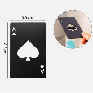 ที่เปิดฝาขวด ที่เปิดขวดสแตนเลส รูปร่างโป๊กเกอร์ 2สี 2สไตล์ ที่เปิดเบียร์ รูปการ์ดไพ่ ที่เปิดขวดเบียร์เท่ๆ พกพาสะดวก