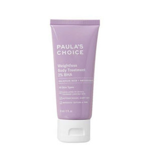 Paulas Choice - Kem Dưỡng Thể Weightless Body Treatment 2% BHA - 210ml - là sản phẩm chăm sóc da cơ thể dạng kem/lotion dung tích 210ml. Công thức chứa 2% BHA thiết kế dạng tuýp/chai tiện lợi cho việc sử dụng trong quy trình chăm sóc body.