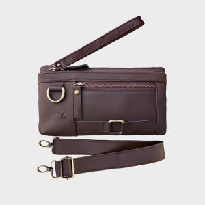Sling Bag Kulit Asli. Caliandravieri CVR3 Valerio Clutch Multifungsi Kekinian