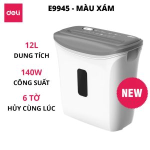 Máy Huỷ Tài Liệu Deli ET001 Cao Cấp Công Suất Lớn Máy Huỷ Giấy Tờ Phù Hợp Cho Văn Phòng Doanh Nghiệp