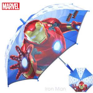 Disney Kids Umbrella for boy with Easy Grip Handle Cartoon Cute Umbrella for 3-12 Years Old Spiderman Umbrella Captain America Marvel Hero Children Umbrella