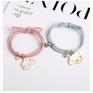 COD1pasang Anime gelang pasangan magnet couple Ready Stock Disesuaikan Aluminium Lucu gelang magnet 2 orang gelang couple bestie gelang kapel Korea wanita Pria