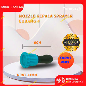 NOZZLE / NOZEL SPRAYER PLASTIK 4 LUBANG LULUS