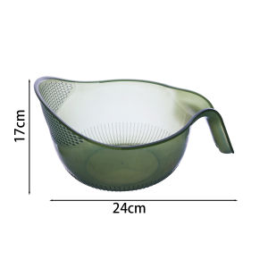 ตะกร้าชามล้างข้าวพลาสติกกระชอนตะแกรงผักตะแกรงซักล้างเครื่องมือห้องครัวผลไม้