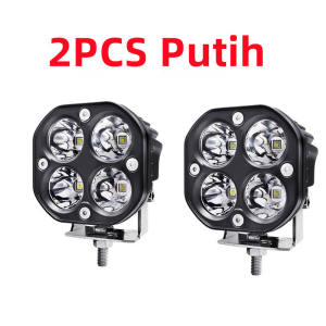 【COD】 Lampu Sorot LED Tahan Air Super Terang CWL CREE 4 Titik Mata 40W Sepeda Motor Otomotif 9-36V 12V 24V Lampu Kerja