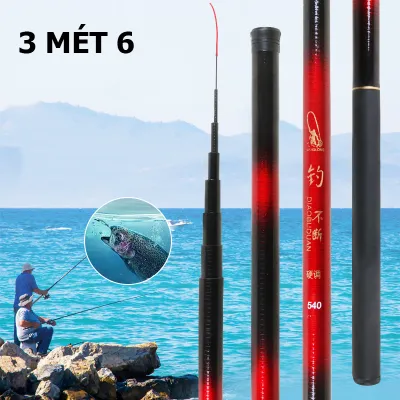 Cần Câu Tay Câu Đài Siêu Nhẹ Đủ Size 2M7 3M6 3M9 Cần Carbon Chuyên Câu Đơn Bền Dẻo Chịu Lực Khỏe