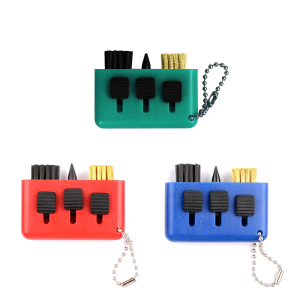 Golf Club Brushes Retractable 3 in 1 Golf Slot Cleaning Brushes Putter Wedges Ball Cleaners Golf Club Cleaning Tool