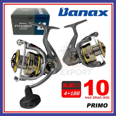 [10KG Maxdrag] Banax Primo Spinning Fishing Reel Mesin Pancing Freshwater Inshore