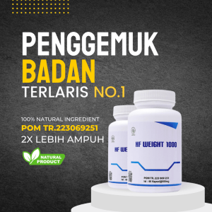 Penggemuk Badan | Obat Gemuk Ampuh | Vitamin Gemuk | Penambah Berat Badan | HALAL & BPOM