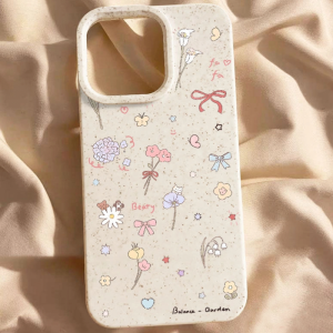 เหมาะสำหร สาวน่ารัก CASE for IPHONE 11 14 PRO เป็นมิตรกับสิ่งแวดล้อม ป้องกันการตก สําหรับ FOR iPhone 12 13 PRO MAX X XS XR XSMAX 7G 8G SE2 SE3 7 8 Plus  กระต่ายการ์ตูนน่ารักลายดอกไม้และหญ้า ป้องกันฝุ่นและป้องกันเถ้า กรณีโทรศัพท์มือถือ วัสดุ TPU เปลือกนุ่ม